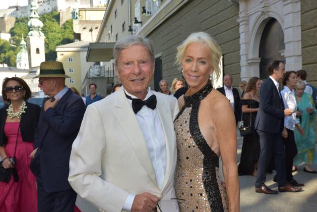 Hans Peter Wild, Festspiel-Großsponsor, Hotel Goldener Hirsch, Schloß Mönchstein, Lebensgefährtin Christine Drage, Don Giovanni, Premiere, 2024, Salzburger Festspiele, Manfred Siebinger
