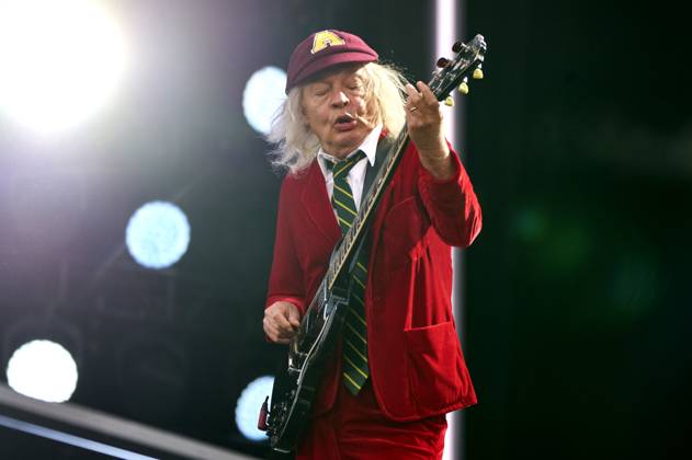 Bilder des Jahres 2024, Entertainment 08 August Angus Young von AC DC live bei einem Konzert der Power Up -Tour auf dem Messegelände. Hannover, 31.07.2024