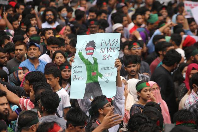 August 3, 2024, Dhaka, Wari, Bangladesh: Anti-Discrimination Student Movement held a rally at Central Shaheed Minar in Dhaka on August 3, 2024, to demand justice for the victims killed in the recent countrywide violence during anti-quota protests. Student leaders rallied Bangladeshis on August 3 for a nationwide civil disobedience campaign as Prime Minister Sheikh Hasina s government weathered a worsening backlash over a deadly police crackdown on protesters. Dhaka Bangladesh - ZUMAr336 20240803_zip_r336_001 Copyright: xHabiburxRahmanx