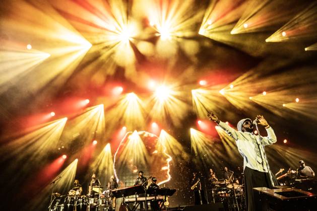 Bilder des Jahres 2024, Entertainment 08 August Entertainment Themen der Woche KW32 Nigerian singer Burna Boy performs at Smukfest Festival in Skanderborg on Thursday, August 8, 2024. , Skanderborg Denmark Copyright: HellexArensbak HellexArensbakx spdk20240808-003838-L