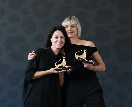 Locarno,Switzerland Locarno Film Festival 2024 AKIPLESA (TOXIC) by Saulé Biluvaité director Pardo Oro Awards International Competition Grand Prize the Festival and City Locarno,Swatch First Feuture Award Ceremony photocal Locarno Film Festival 2024 In the photo: Saulé Biluvaité director and Giedre Burocatte producer  Copyright: xNickxZonnax xipa-agency.netx xNickxZonnax IPA_Agency_IPA48886939