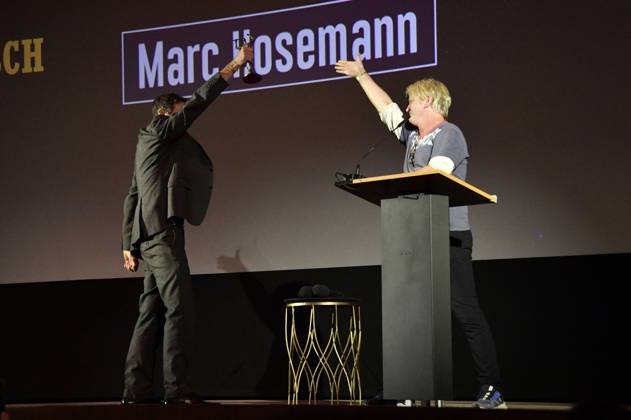 Marc Hosemann und Detlev Buck bei der 66. Verleihung vom Ernst-Lubitsch-Preis 2024 im Zoo Palast. Berlin, 25.08.2024
