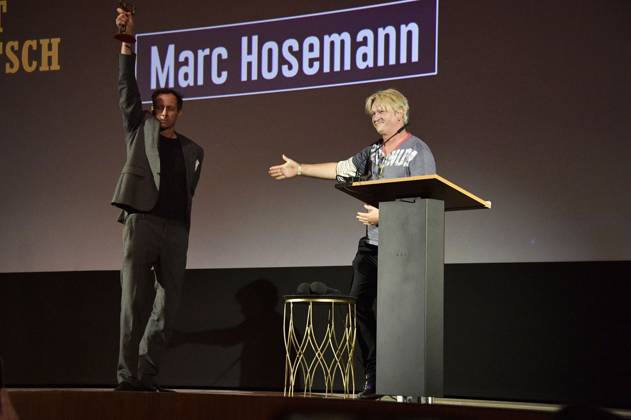 Marc Hosemann und Detlev Buck bei der 66. Verleihung vom Ernst-Lubitsch-Preis 2024 im Zoo Palast. Berlin, 25.08.2024