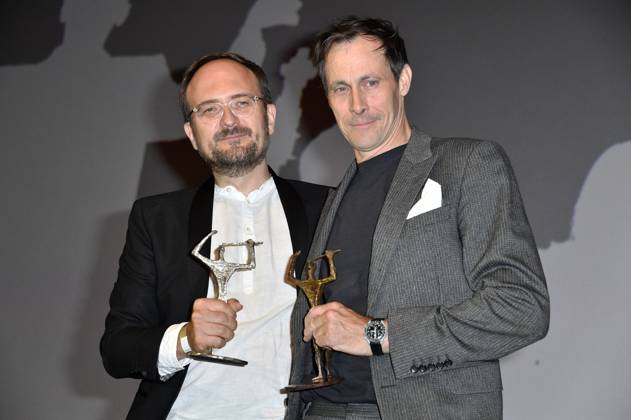 Bilder des Jahres 2024, Entertainment 08 August Entertainment Themen der Woche KW34 Entertainment Bilder des Tages Radek Wegrzyn und Marc Hosemann bei der 66. Verleihung vom Ernst-Lubitsch-Preis 2024 im Zoo Palast. Berlin, 25.08.2024