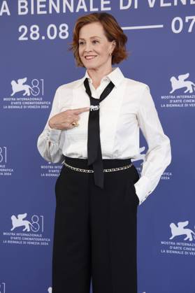 Sigourney Weaver beim Photocall anlässlich der Verleihung des Goldenen Löwen für das Lebenswerk auf der Biennale di Venezia 2024 81. Internationale Filmfestspiele von Venedig im Palazzo del Casino. Venedig, 28.08.2024