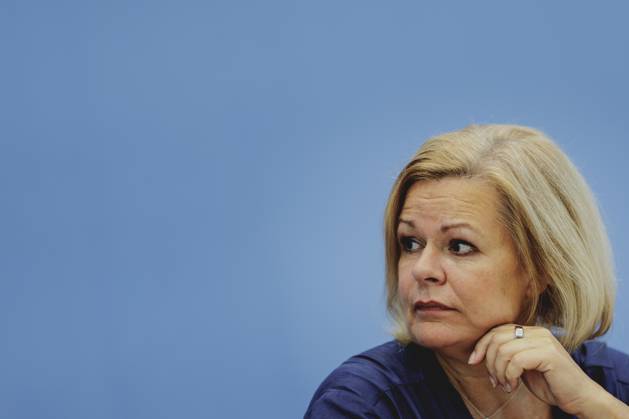 Nancy Faeser (SPD), Bundesministerin fuer Inneres und Heimat, aufgenommen im Rahmen der Pressekonferenz zum Bundeslagebild zur Organisierten Kriminalitaet 2023. Berlin, 05.09.2024. Berlin Deutschland