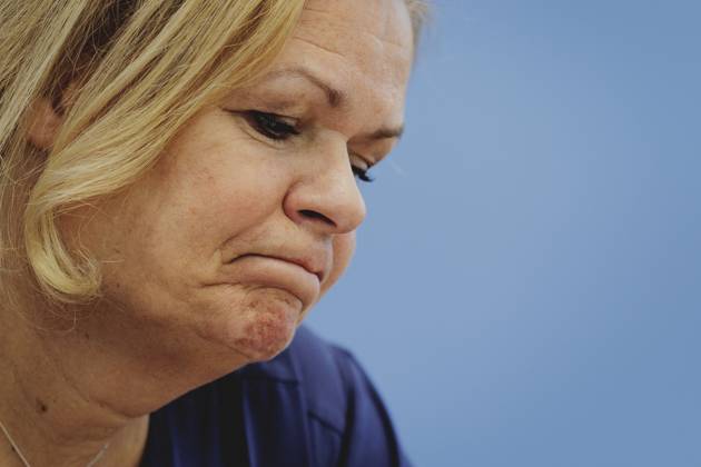 Nancy Faeser (SPD), Bundesministerin fuer Inneres und Heimat, aufgenommen im Rahmen der Pressekonferenz zum Bundeslagebild zur Organisierten Kriminalitaet 2023. Berlin, 05.09.2024. Berlin Deutschland