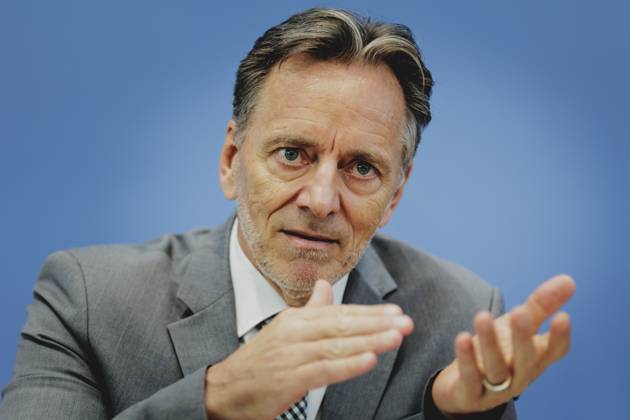Holger Muench, Praesident des Bundeskriminalamtes (BKA), aufgenommen im Rahmen der Pressekonferenz zum Bundeslagebild zur Organisierten Kriminalitaet 2023. Berlin, 05.09.2024. Berlin Deutschland