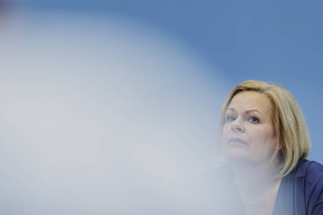 Nancy Faeser (SPD), Bundesministerin fuer Inneres und Heimat, aufgenommen im Rahmen der Pressekonferenz zum Bundeslagebild zur Organisierten Kriminalitaet 2023. Berlin, 05.09.2024. Berlin Deutschland