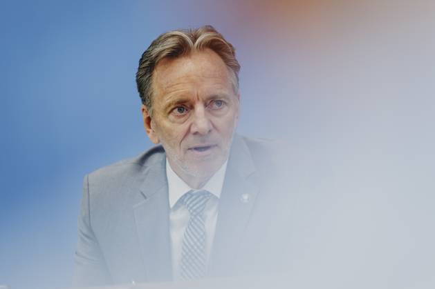 Holger Muench, Praesident des Bundeskriminalamtes (BKA), aufgenommen im Rahmen der Pressekonferenz zum Bundeslagebild zur Organisierten Kriminalitaet 2023. Berlin, 05.09.2024. Berlin Deutschland