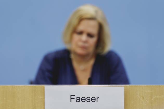 Nancy Faeser (SPD), Bundesministerin fuer Inneres und Heimat, aufgenommen im Rahmen der Pressekonferenz zum Bundeslagebild zur Organisierten Kriminalitaet 2023. Berlin, 05.09.2024. Berlin Deutschland