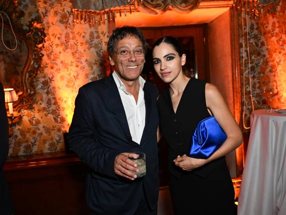 Venice, 81st Venice Film Festival 2024 -. Ciak Award. In the photo Director Flavio Natalia and Selene Camarazza  Copyright: xManuelexMangiarottix xipa-agencyx xPoolxPhotoxEventsx04x IPA_Agency_IPA49388233