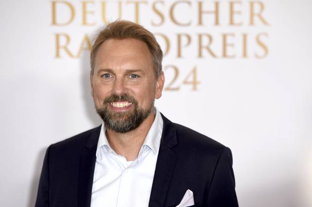 Steven Gätjen bei der Verleihung des 15. Deutschen Radiopreises 2024 im Musical Theater Neue Flora. Hamburg, 05.09.2024