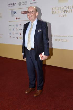 Denis Scheck bei der Verleihung des 15. Deutschen Radiopreises 2024 im Musical Theater Neue Flora. Hamburg, 05.09.2024