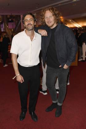 Max Giesinger und Michael Schulte bei der Verleihung des 15. Deutschen Radiopreises 2024 im Musical Theater Neue Flora. Hamburg, 05.09.2024