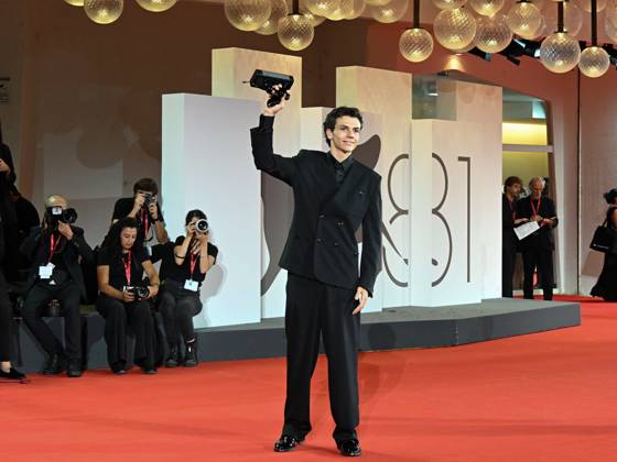 Venice, 81st Venice Film Festival 2024 - Eleventh Evening: Closing Ceremony. Winners Photocall. In the photo Francesco Gheghi,  Copyright: xManuelexMangiarottix xipa-agencyx xPoolxPhotoxEventsx04x IPA_Agency_IPA49438111