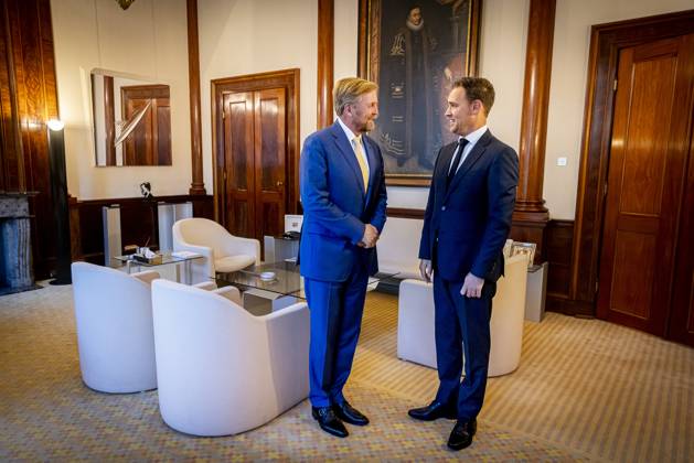 11-09-2024 Palace King Willem-Alexander during a meeting with Eelco Heinen Minister van Financien at palace Noordeinde in The Hague. Â Copyright: xPPEx