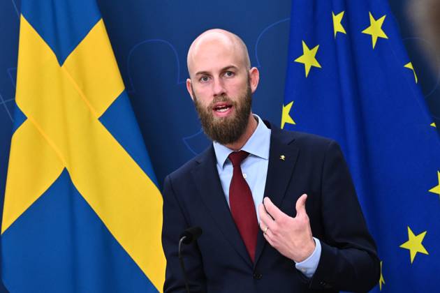 STOCKHOLM, SWEDEN 20240912 Minister of Civil Defense Carl Oskar Bohlin M will hold a press conference to present initiatives in the 2025 budget bill that will strengthen civil defense STOCKHOLM SWEDEN x10090x Copyright: xClaudioxBresciani TTx PRESSTRÄFF BUDGETNYHETER CIVILFÖRSVARET Ddb_SyU9jHY
