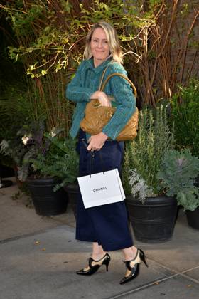 Mary Stuart Masterson was seen leaving Locanda Verde Chanel luncheon in New York City on November 4, 2019. Copyright: x 2019xKristinxCallahan Famousx acqnw889