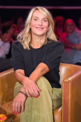 MDR - Riverboat. Schauspielerin Tanja Wedhorn anläßlich der Aufzeichnung der MDR - Talkshow Riverboat am 13.09.2024 in der Mediacity Leipzig. 20240913ADO0007