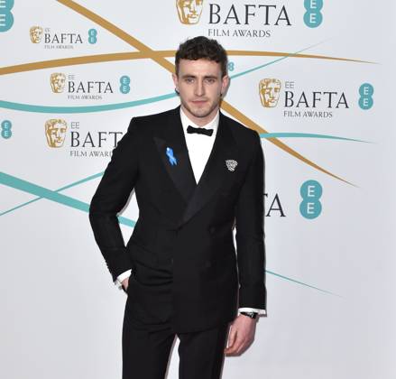 Paul Mescal attends the EE BAFTA Film Awards 2023 at the Royal Festival Hall, Southbank Centre in London, England. Sunday 19th February 2023. - Copyright: xJamesxWarrenx adle4248
