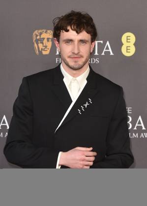 Paul Mescal attends the 2024 EE BAFTA Film Awards at the Royal Festival Hall in London, England. UK. Sunday 18th February 2024 - Copyright: xJamesxWarrenx adplr929