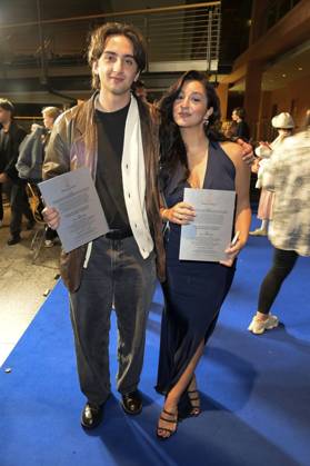 Berke Cetin und Acelya Sezer bei der Verleihung des Deutschen Schauspielpreises 2024 im Club Theater Berlin. Berlin, 13.09.2024