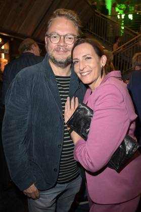 Ulrike Frank mit Ehemann Marc Schubring bei der Verleihung des Deutschen Schauspielpreises 2024 im Club Theater Berlin. Berlin, 13.09.2024