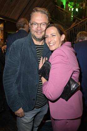 Ulrike Frank mit Ehemann Marc Schubring bei der Verleihung des Deutschen Schauspielpreises 2024 im Club Theater Berlin. Berlin, 13.09.2024