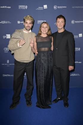 Max Befort, Barbara Philipp und Maximilian Scheidt bei der Verleihung des Deutschen Schauspielpreises 2024 im Club Theater Berlin. Berlin, 13.09.2024