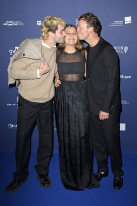Max Befort, Barbara Philipp und Maximilian Scheidt bei der Verleihung des Deutschen Schauspielpreises 2024 im Club Theater Berlin. Berlin, 13.09.2024