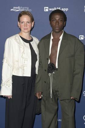 Eva Maria Jost und Benny Opoku-Arthur bei der Verleihung des Deutschen Schauspielpreises 2024 im Club Theater Berlin. Berlin, 13.09.2024