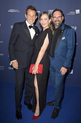 Hans-Werner Meyer, Nadine Heidenreich und Christian Senger bei der Verleihung des Deutschen Schauspielpreises 2024 im Club Theater Berlin. Berlin, 13.09.2024
