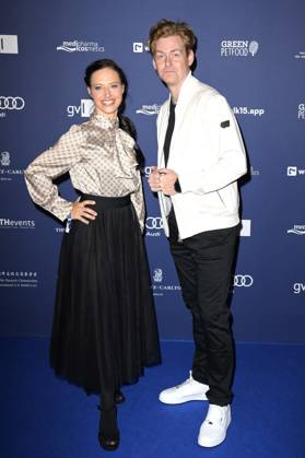 Nadja Jo Klapper und Johannes Heinrichs bei der Verleihung des Deutschen Schauspielpreises 2024 im Club Theater Berlin. Berlin, 13.09.2024