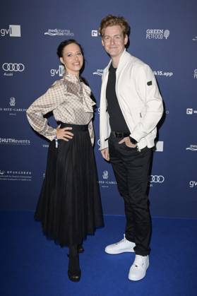 Nadja Jo Klapper und Johannes Heinrichs bei der Verleihung des Deutschen Schauspielpreises 2024 im Club Theater Berlin. Berlin, 13.09.2024