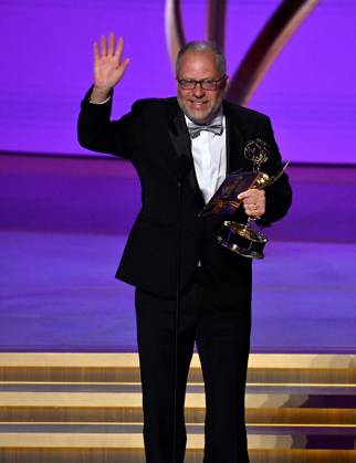 Frederick E.O. Toye accepts the Outstanding Directing for a Drama Series award for Sh?gun onstage during the 76th annual Primetime Emmy Awards at the Peacock Theater in Los Angeles on Sunday, September 15, 2024.  LAP20240915123 JIMxRUYMEN