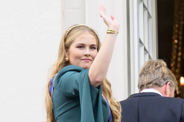 Den Haag, The Netherlands, 2024-09-17 14:22:33 THE HAGUE, 17-09-2024, Noordeinde Palace Princess Amalia during Princess Day on the balcony of Noordeinde Palace PHOTO: NL Beeld Patrick van Emst Credit: NL Beeld Patrick van Emst Copyright: xx x
