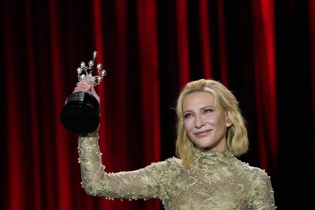 Presentation of the Donostia Award to Cate Blanchett Actress Cate Blanchett receives the Donostia Award at the San Sebastian Film Festival, September 21, 2024, in San Sebastian, Guipuzcoa, Basque Country Spain Blanchett has received the Donostia Award while starring in the official poster of the 72nd edition of the Festival The Australian actress has accumulated more than 200 recognitions and awards, including two Oscars, two Volpi Cups at the Venice Film Festival, four Bafta Awards and four Golden Globes, the honorary César and the International Goya in a career spanning more than three decades that combines auteur cinema with films aimed at the general public 21 SEPTEMBER 2024 SSIFF CATE BLANCHETT DONOSTIA ACTRESS FILM AWARD SAN SEBASTIA  Copyright: xUnanuex 6226663