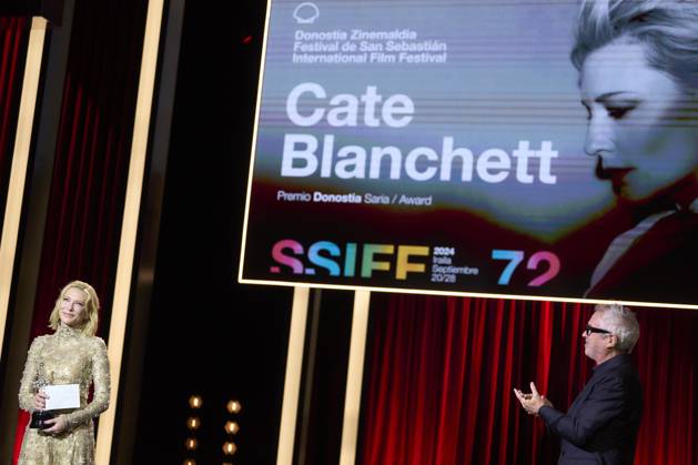 72nd San Sebastian International Film Festival: ˜Cate Blanchet - Donostia Award Cate Blanchet receives the Donosti Award during 72nd San Sebastian International Film Festival at Kursaal Palace on September 21, 2024 in Donostia San Sebastian, Spain Photo by IMAGO MPG Donostia San Sebastian Kursaal Palace Euskadi Spain  Copyright: xMPGx