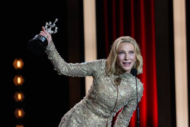 September 21, 2024, San Sebastian, Spain: Australian actress Cate Blanchet receives the Donostia Award in recognition of her career at the 72nd San Sebastian Film Festival. San Sebastian Spain - ZUMAs197 20240921_aaa_s197_137 Copyright: xJavixJuliox