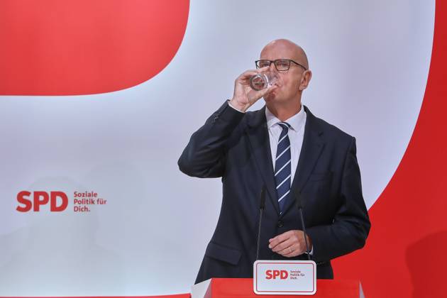 Berlin, Deutschland, 23.09.2024: Willy-Brandt-Haus: Pressekonferenz nach SPD-Vorstandssitzung: Ministerpräsident von Brandenburg Dietmar Woidke Copyright: xdtsxNachrichtenagenturx dts_47103