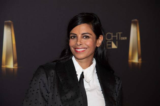 Collien ULMEN-FERNANDES, Schauspielerin, Roter Teppich, Red Carpet Show, Ankunft, arrival, Verleihung des Deutschen Fernsehpreises, Die Nacht der Kreativen - Der Deutsche Fernsehpreis 2024, Deutscher Fernsehpreis 2024 in Koeln, am 24.09.2024.