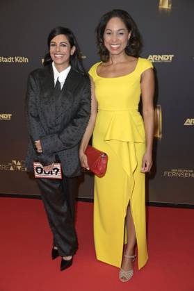 Collien Ulmen-Fernandes und Jana Pareigis bei der Verleihung des Deutschen Fernsehpreises 2024 - Die Nacht der Kreativen in der Flora Köln. Köln, 24.09.2024
