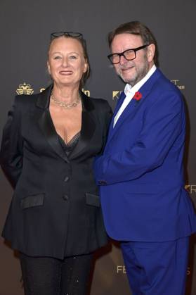 Ute Biernat und Konstantin von Ahlefeld bei der Verleihung des Deutschen Fernsehpreises 2024 - Die Nacht der Kreativen in der Flora Köln. Köln, 24.09.2024