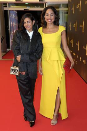 Collien Ulmen-Fernandes und Jana Pareigis bei der Verleihung des Deutschen Fernsehpreises 2024 - Die Nacht der Kreativen in der Flora Köln. Köln, 24.09.2024