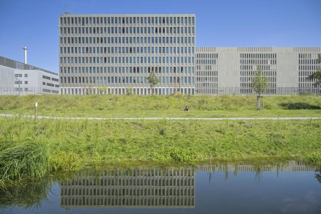 Bundesnachrichtendienst, Rückseite, Südpankepark, Mitte, Berlin, Deutschland