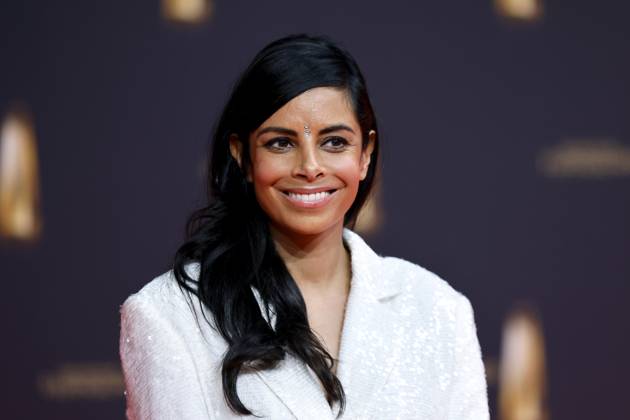 Moderatorin Collien Ulmen-Fernandes auf dem Red Carpet beim Deutschen Fernsehpreis 2024 in den MMC-Studios in Ossendorf. Köln, 25.09.2024 NRW Deutschland Copyright: xChristophxHardtx