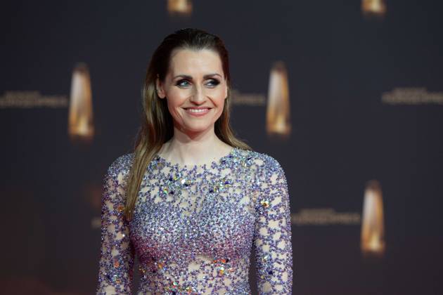 Bella LESNIK, Moderatorin, Roter Teppich, Red Carpet Show, Ankunft, arrival, Verleihung des Deutschen Fernsehpreises, Der Deutsche Fernsehpreis 2024, Deutscher Fernsehpreis 2024 in den MMC Studios Koeln, am 25.09.2024.