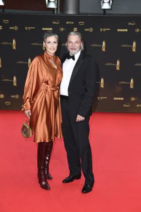 RECORD DATE NOT STATED Deutschen Fernsehpreis 2024 Stefan Jürgens mit Frau Boriana Rosenmüller beim Deutschen Fernsehpreis 2024 in den MMC Studios iin Köln Copyright: xEventpressxTimmx