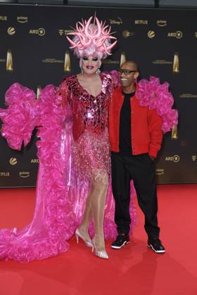 RECORD DATE NOT STATED Deutschen Fernsehpreis 2024 Olivia Jones und Amiaz Habtu beim Deutschen Fernsehpreis 2024 in den MMC Studios iin Köln Copyright: xEventpressxTimmx